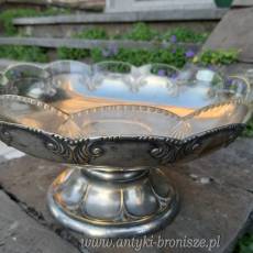 Patera plater na nozce z ladnym krysztalowym wkladem - poz. 3817