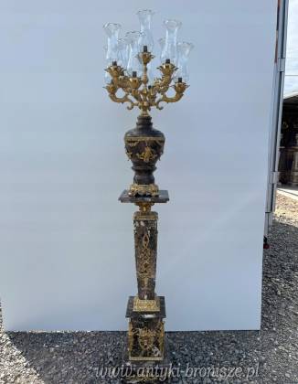 PAŁACOWE LAMPA na postumencie DUŻE...