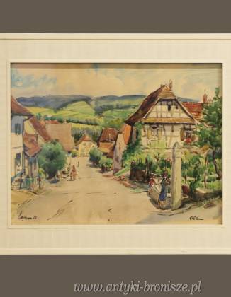 Kolorowe miasteczko w górach podpisana...