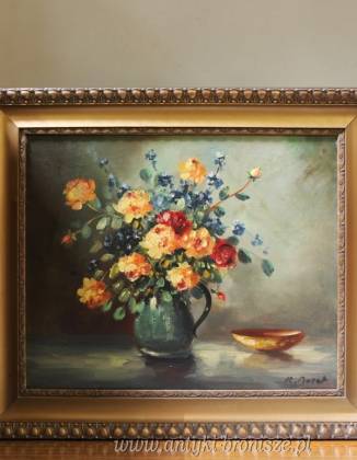 Bukiet kwiatów olej na płótnie...