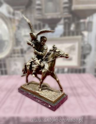 Brązowa figura „Sokolnik na koniu”...