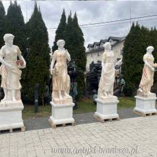 FIGURA Z MARMURU 205 cm PODSTAWA kobieta marmur