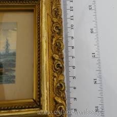 Akwarelka miniaturka 1896r (20x15cm)