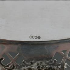 Koszyczek ażurowy srebro pr. 800 Niemcy Pforzheim Wilchelm Wolff