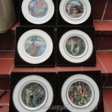 Royal Worcester “The King Arthur plates”. Seria 6 talerzy z porcelany-poz. 5879