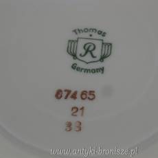 Paterka porcelanowa 2 szt Niemcy Marktredwitz Thomas 1950-1960r.