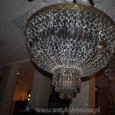 Ogromna PLAFONIERA 90cm WŁOCHY Kryształy Oryginał Plafon