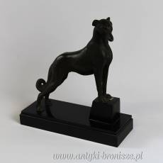 Figura chart z brązu na marmurze Art-Deco wys. 38cm