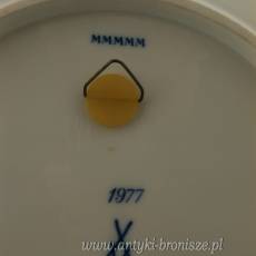 Talerz porcelanowy kobaltowy kolekcjonerski Niemcy Miśnia "Sen" 1977r