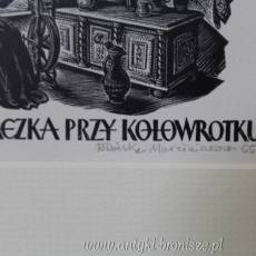 Grafika "Ślązaczka przy kołowrotku"  1955