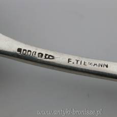 Łyżeczki do kawy dł. 12,5cm, srebro 800/1000 Niemcy Bremer Silberwaren Fabrik, F. Tiemann