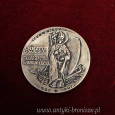 Srebrny Medal milenijny Chrztu Gdańska
