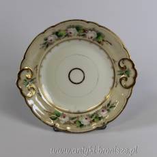 Talerz porcelanowy Śląsk Wałbrzych Carl Krister Porzellanfabrik 1840-1895r. średnica 26 cm
