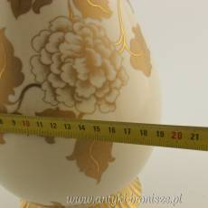 Wazon porcelanowy ręcznie wykonany Śląsk Sorau (Żary) 1925-1945r. wysokość 43cm, unikat