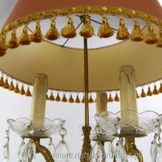 Lampa -abażur z kryształami