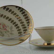 Filiżanka porcelanowa (trio) Niemcy Röslau Gebrüder Winterling 1945-1950r.