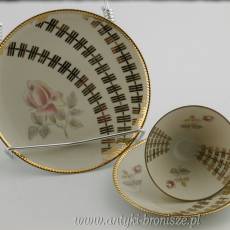 Filiżanka porcelanowa (trio) Niemcy Röslau Gebrüder Winterling 1945-1950r.