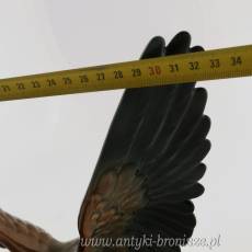 Figura orła ceramika Niemcy Hartwig&Co Porzellanfabrik Katzhütte 1933-1958, wys 36cm