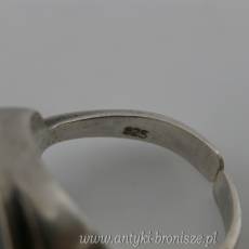 Zestaw biżuterii z amonitem (?) srebro 925