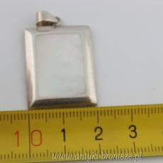 Zawieszka i pierścionek z masą perłową srebro 925