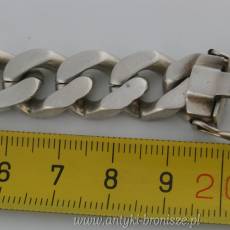Bransoletka srebro 925 Warszawa Warmet szerokość 12 mm