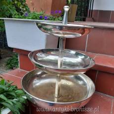 Imponujaca, duza patera 3-poziomowa do prezentacji ciast, owocow - plater, H: 46cm - poz.6660