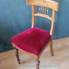 Krzesło biedermeier 2 szt XIX w