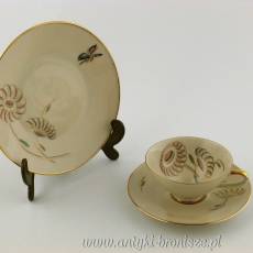 Filiżanka porcelanowa (trio) Niemcy Keramische Werke Zehendner Z & Co Tirschenreuth Bavaria