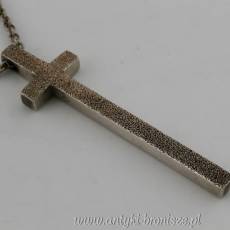 Krzyż z łańcuszkiem srebro 925