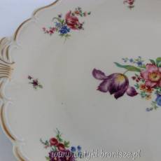Talerz ozdobny porcelanowy (patera) Niemcy Staffelstein Alka Kunst Alboth & Kaiser 1938-1958r.