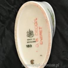 Porcelanowy pojemnik na wykałaczki  B&G Kjobenhavn Denmark lata 50te