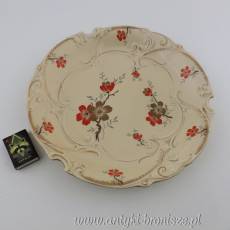 Patera porcelanowa (talerz ozdobny) ręczne wykonanie Niemcy Roschützer Porzellanfabrik Unger & Schilde 1881-1953.