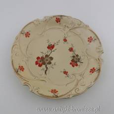 Patera porcelanowa (talerz ozdobny) ręczne wykonanie Niemcy Roschützer Porzellanfabrik Unger & Schilde 1881-1953.