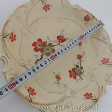 Patera porcelanowa (talerz ozdobny) ręczne wykonanie Niemcy Roschützer Porzellanfabrik Unger & Schilde 1881-1953.