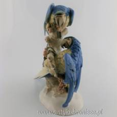 Figura porcelanowa papugi Niemcy Lorenz Hutschenreuther, Oddział Artystyczny, projekt Max Hermann Fritz, 1958-1968