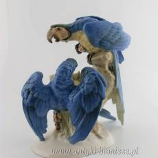 Figura porcelanowa papugi Niemcy Lorenz Hutschenreuther, Oddział Artystyczny, projekt Max Hermann Fritz, 1958-1968