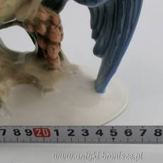 Figura porcelanowa papugi Niemcy Lorenz Hutschenreuther, Oddział Artystyczny, projekt Max Hermann Fritz, 1958-1968