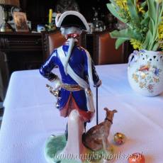 Figura z porcelany "Frederick the Great zwany Alte Fritz (Old Fritz) 1716-1786. Krol pruski 1740 - 1786 - poz. 5443