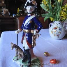 Figura z porcelany "Frederick the Great zwany Alte Fritz (Old Fritz) 1716-1786. Krol pruski 1740 - 1786 - poz. 5443