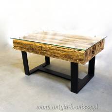 Ława stolik stare drewno.
