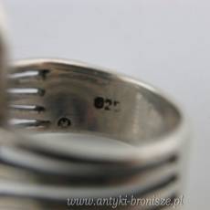 Pierścionek design srebro 925