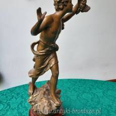 Figura z brazu artystycznego "Polowanie"- H:40 cm - poz. 4204