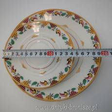 Filiżanka porcelanowa Art-Deco (trio) Niemcy Turyngia Blankenhainer Porzellanfabrik C.&E. Carstens 1924-1945r.
