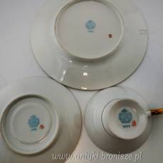 Filiżanka porcelanowa Art-Deco (trio) Niemcy Turyngia Blankenhainer Porzellanfabrik C.&E. Carstens 1924-1945r.