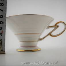 Filiżanka porcelanowa Art-Deco (trio) Niemcy Turyngia Blankenhainer Porzellanfabrik C.&E. Carstens 1924-1945r.