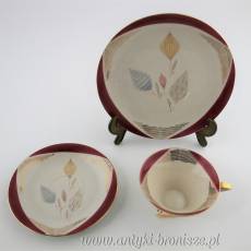 Filiżanka porcelanowa (trio) Niemcy Bawaria Porzellanfabrik Oscar Schaller & Co. Nachfolger 1935-1950r.