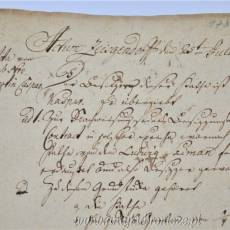 Stary dokument j. niemiecki na papierze czerpanym Czyżykowo 1783r