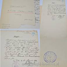 Stary dokument Culm Chełmno Prusy Zach. 1894 język niemiecki pieczątka tusz