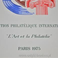Bloczek 4 znaczków w albumie  "Arphila '75"-  nagrody Międzynarodowej Wystawy Znaczków z 1975r