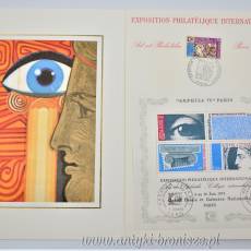 Bloczek 4 znaczków w albumie  "Arphila '75"-  nagrody Międzynarodowej Wystawy Znaczków z 1975r